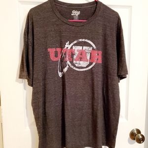 UTAH Men's charcoal gray short sleeve t-shirt Size XL